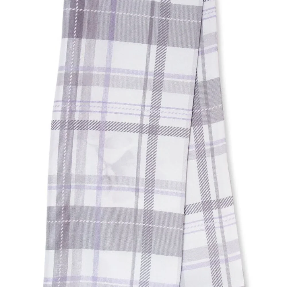 HIGHLAND FLORALS SILK SCARF, Classic Grey